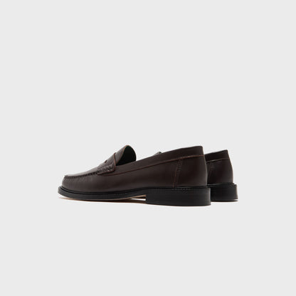 Men Kith VINNY's Yardee Moccasin Loafer - Brown Nappa Leather