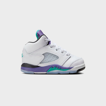 Kids Kith Jordan TD Air Jordan 5 - Black / New Emerald / Grape Ice