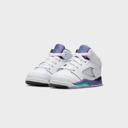 Kids Kith Jordan TD Air Jordan 5 - Black / New Emerald / Grape Ice