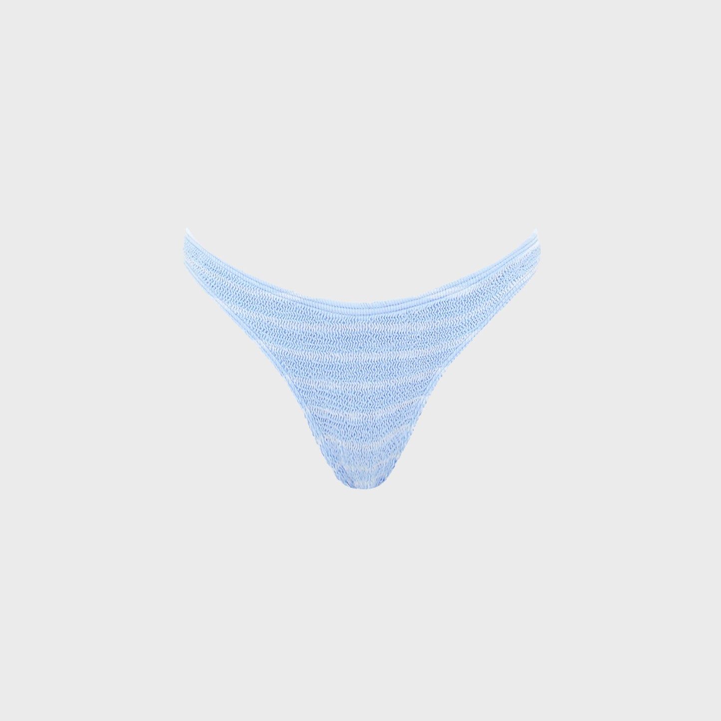Women Kith Bond Eye Sign Brief Bikini Bottom - Powder Blue Stripe