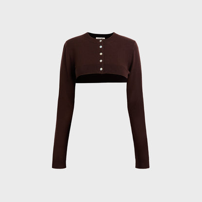 Women Kith Sandy Liang Chip Cardigan - Brown