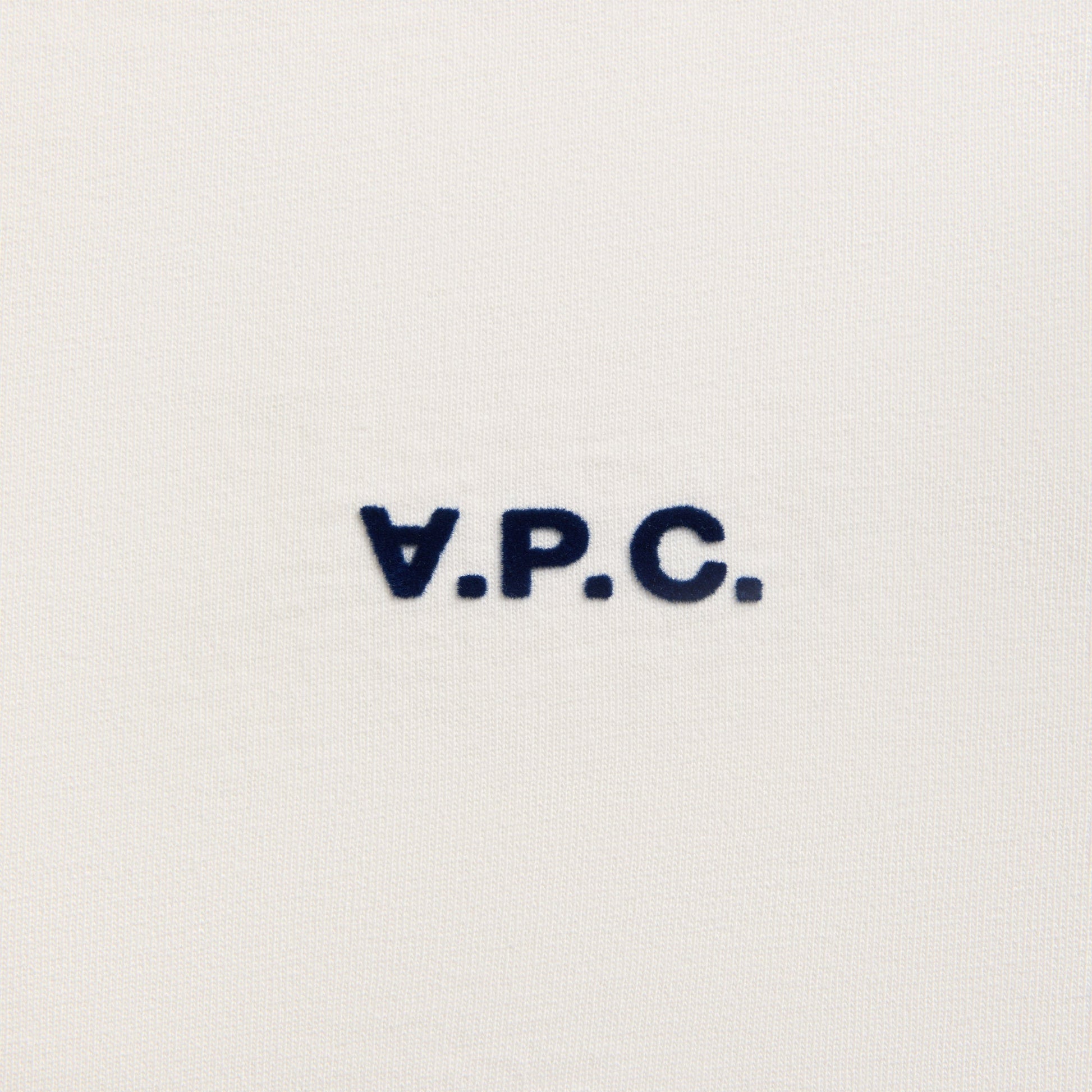 Men Kith A.P.C. Tee Boxy Petit VPC - White / Dark Navy