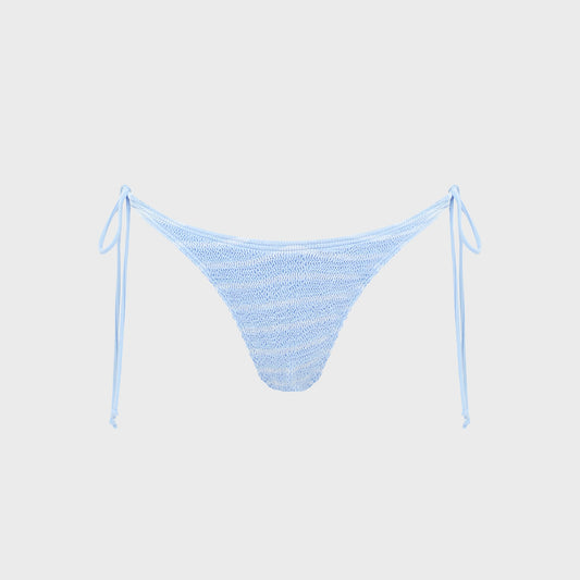 Women Kith Bond Eye Serenity Brief Bikini Bottom - Powder Blue Stripe