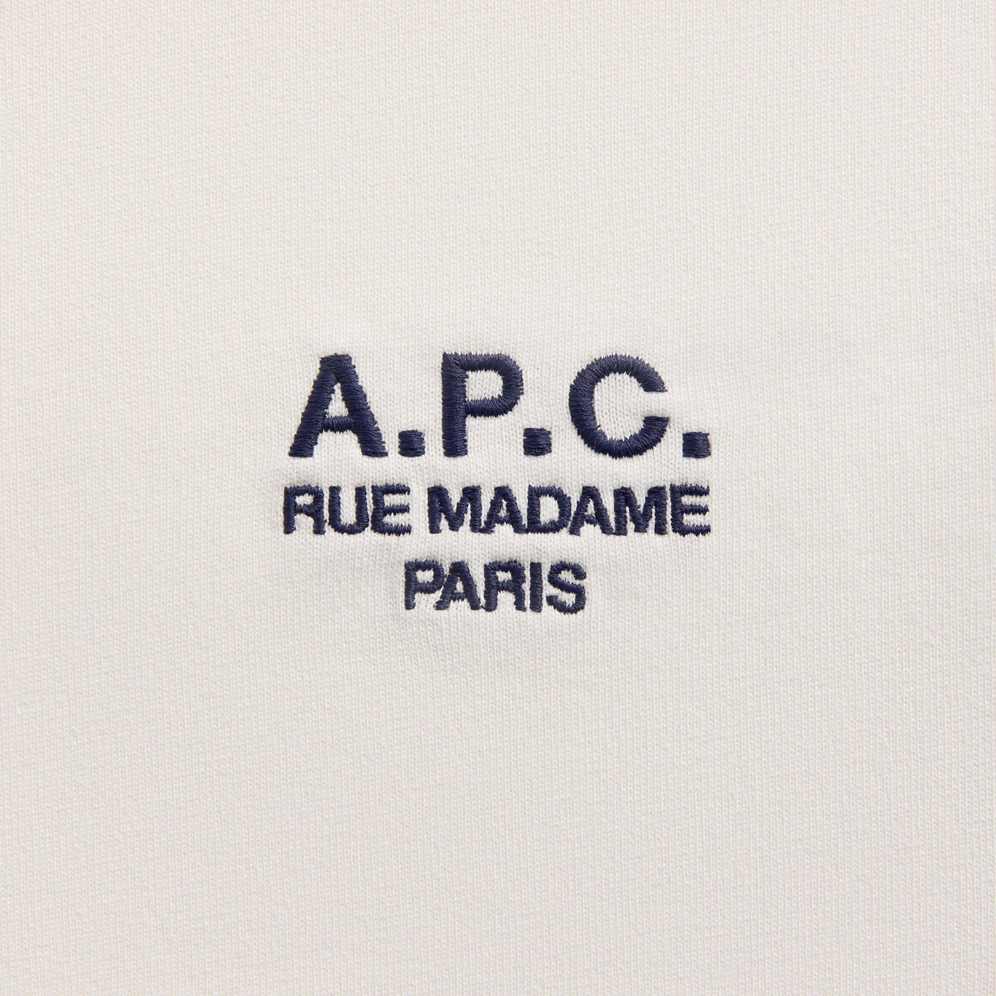 Men Kith A.P.C Rue Madame Tee - White / Dark Navy