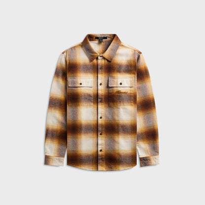 Men Kith Ksubi Rosebowl Long Sleeve Shirt - Burnt Orange