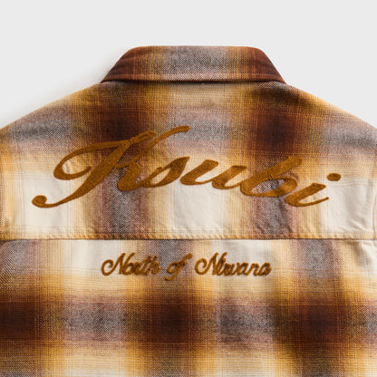 Men Kith Ksubi Rosebowl Long Sleeve Shirt - Burnt Orange