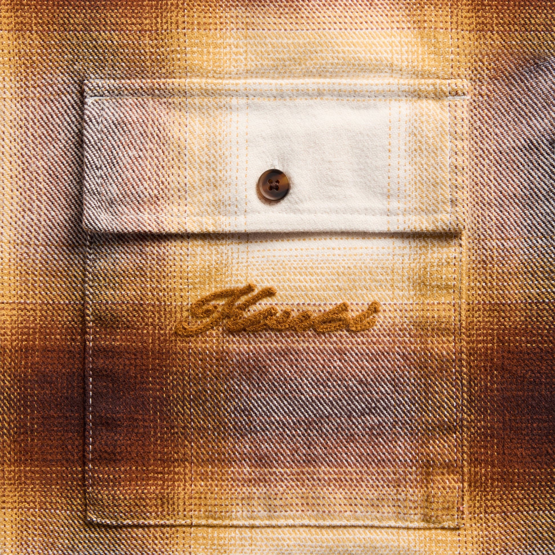 Men Kith Ksubi Rosebowl Long Sleeve Shirt - Burnt Orange