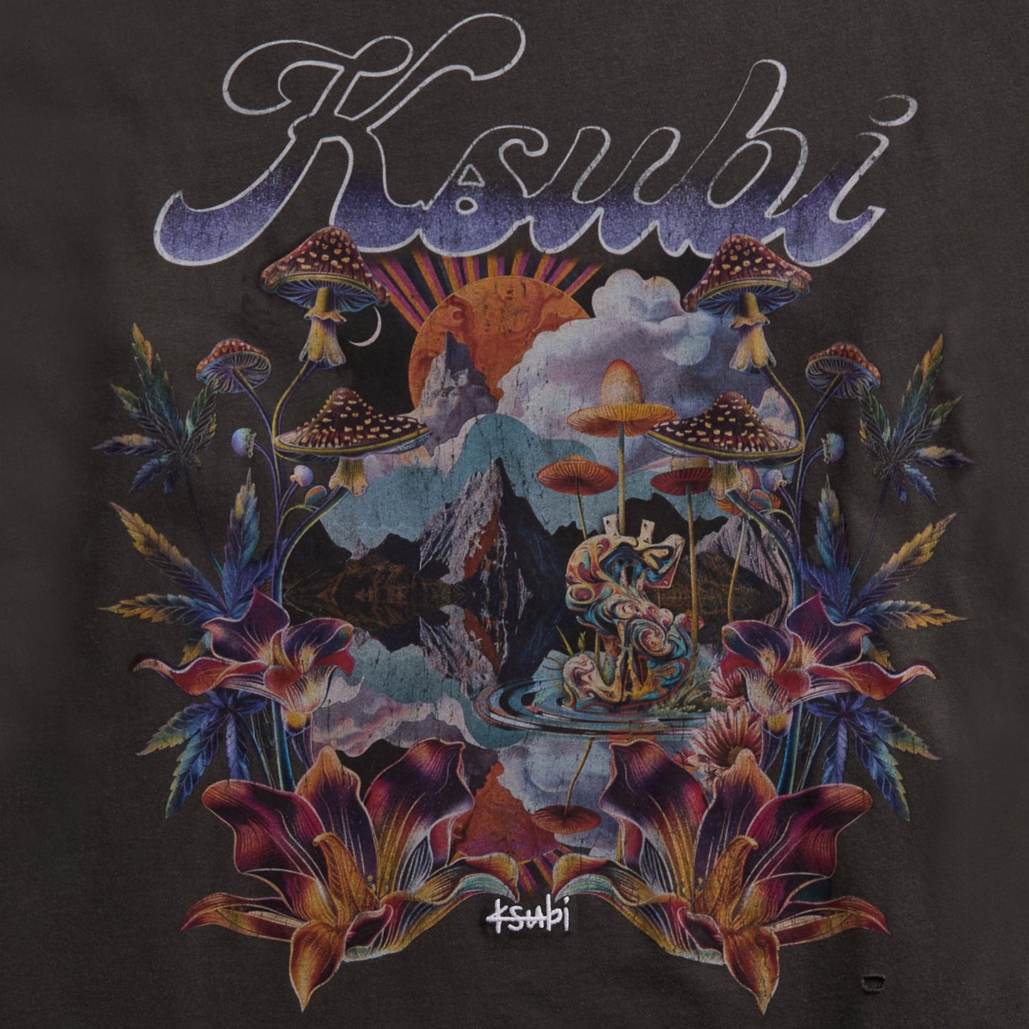 Men Kith Ksubi Hendrix Ekcess Tee - Old Black
