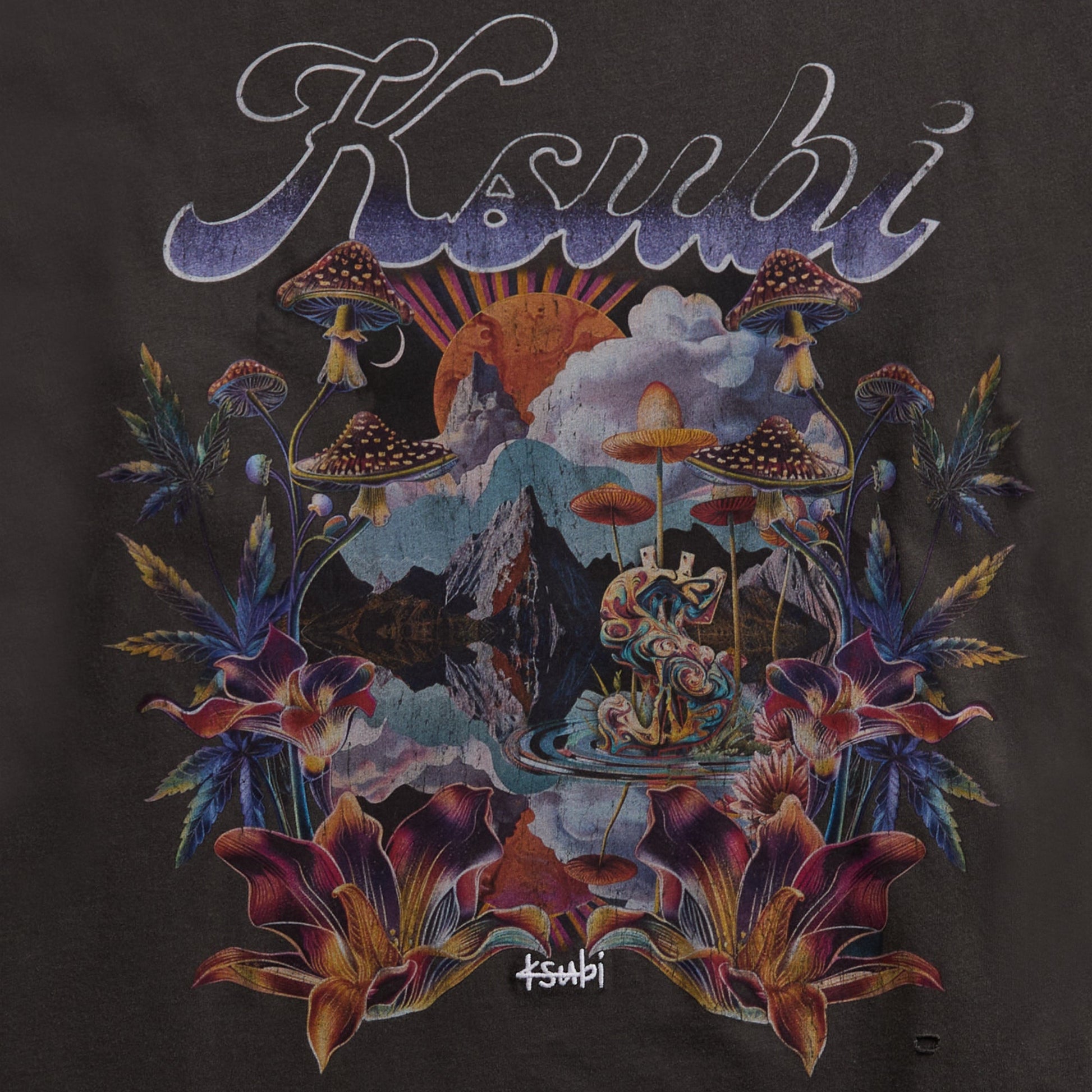 Men Kith Ksubi Hendrix Ekcess Tee - Old Black