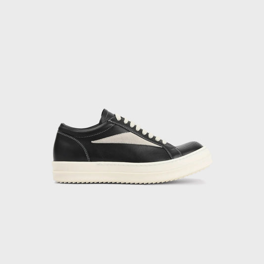 Men Kith Rick Owens Vintage Sneakers Scarpe In Pelle - / Black / Milk / Milk