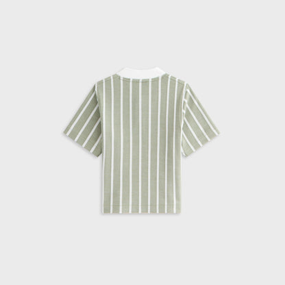 Kids Kith Kith Baby Birdseye Pearson Henley Pullover - Spear