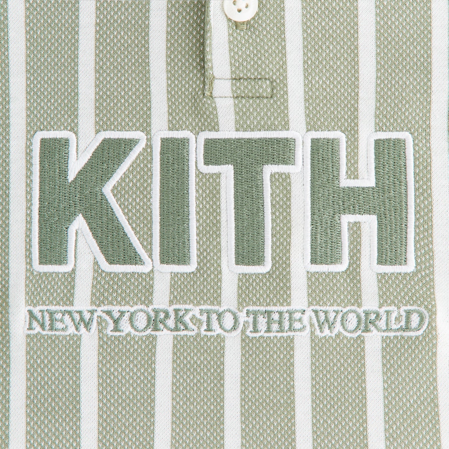 Kids Kith Kith Baby Birdseye Pearson Henley Pullover - Spear