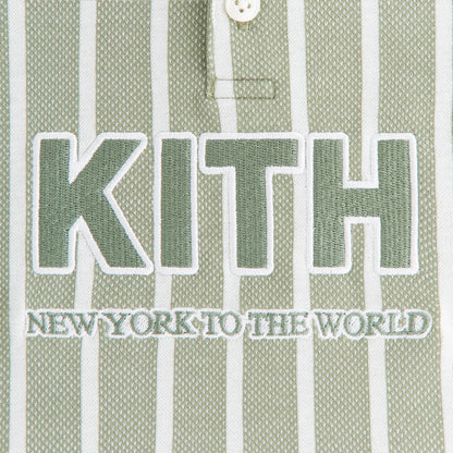 Kids Kith Kith Baby Birdseye Pearson Henley Pullover - Spear