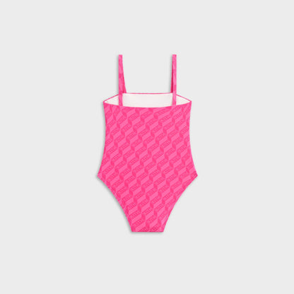 Kids Kith Kith Baby Monogram Audrey One-Piece Swim Suit - Zinnia