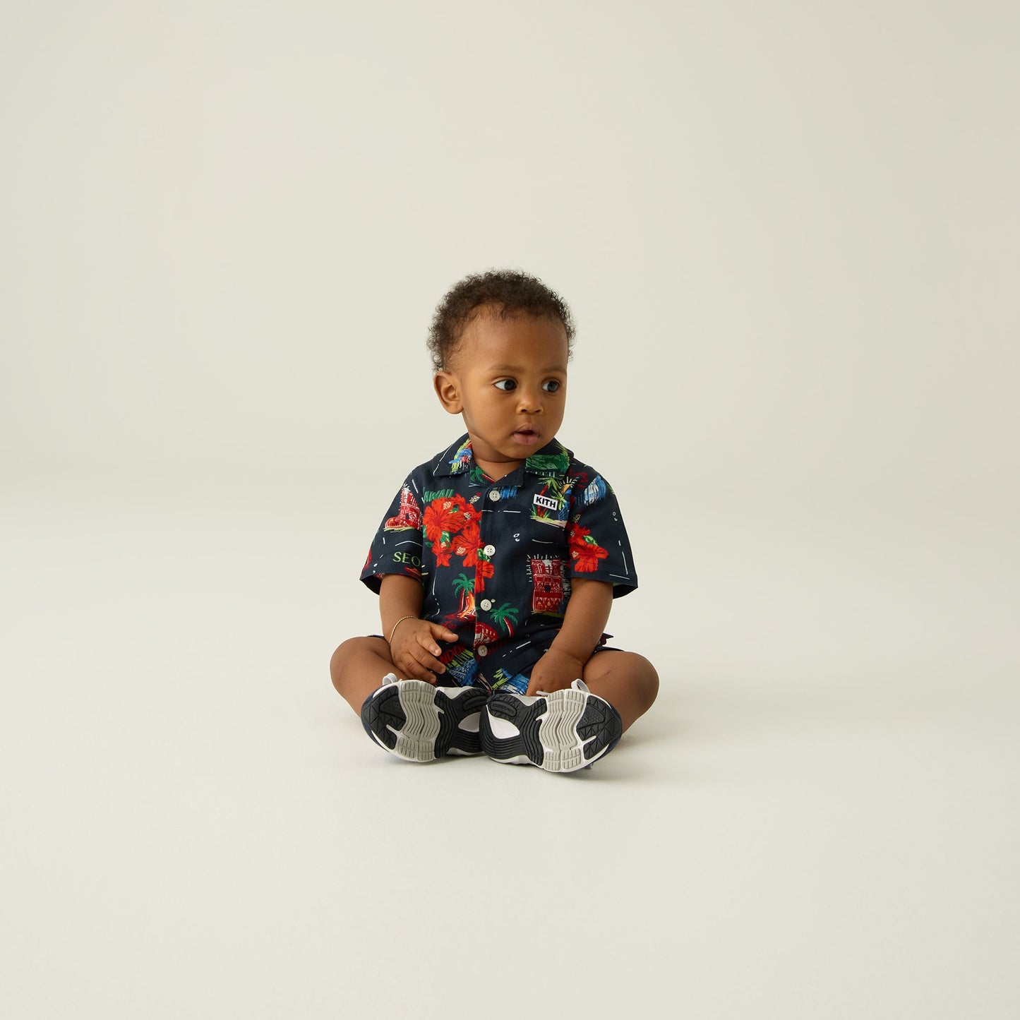 Kids Kith Kith Baby Souvenir Stamp Thompson Camp Shirt - Nocturnal