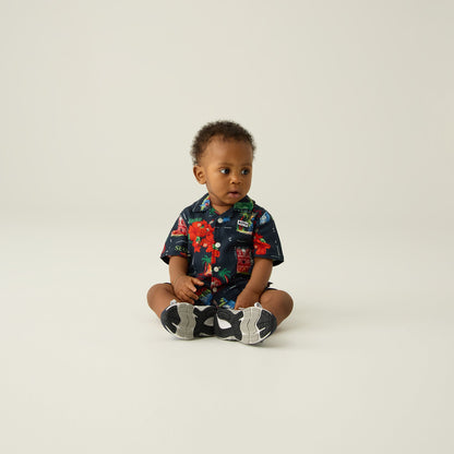 Kids Kith Kith Baby Souvenir Stamp Thompson Camp Shirt - Nocturnal
