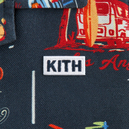 Kids Kith Kith Baby Souvenir Stamp Thompson Camp Shirt - Nocturnal