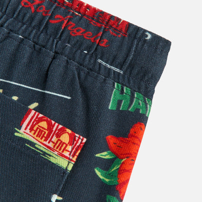 Kids Kith Kith Baby Souvenir Stamp Thompson Camp Short - Nocturnal