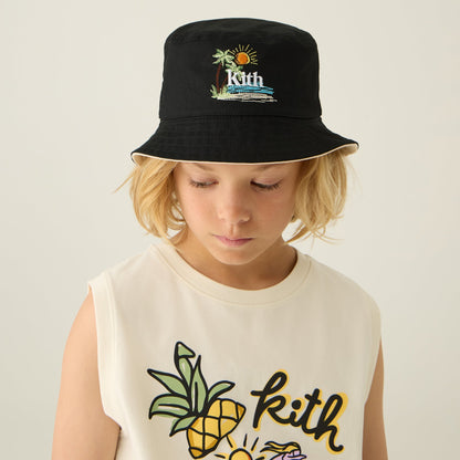 Kids Kith Kith Kids Summer Graphic Bucket Hat - Silk