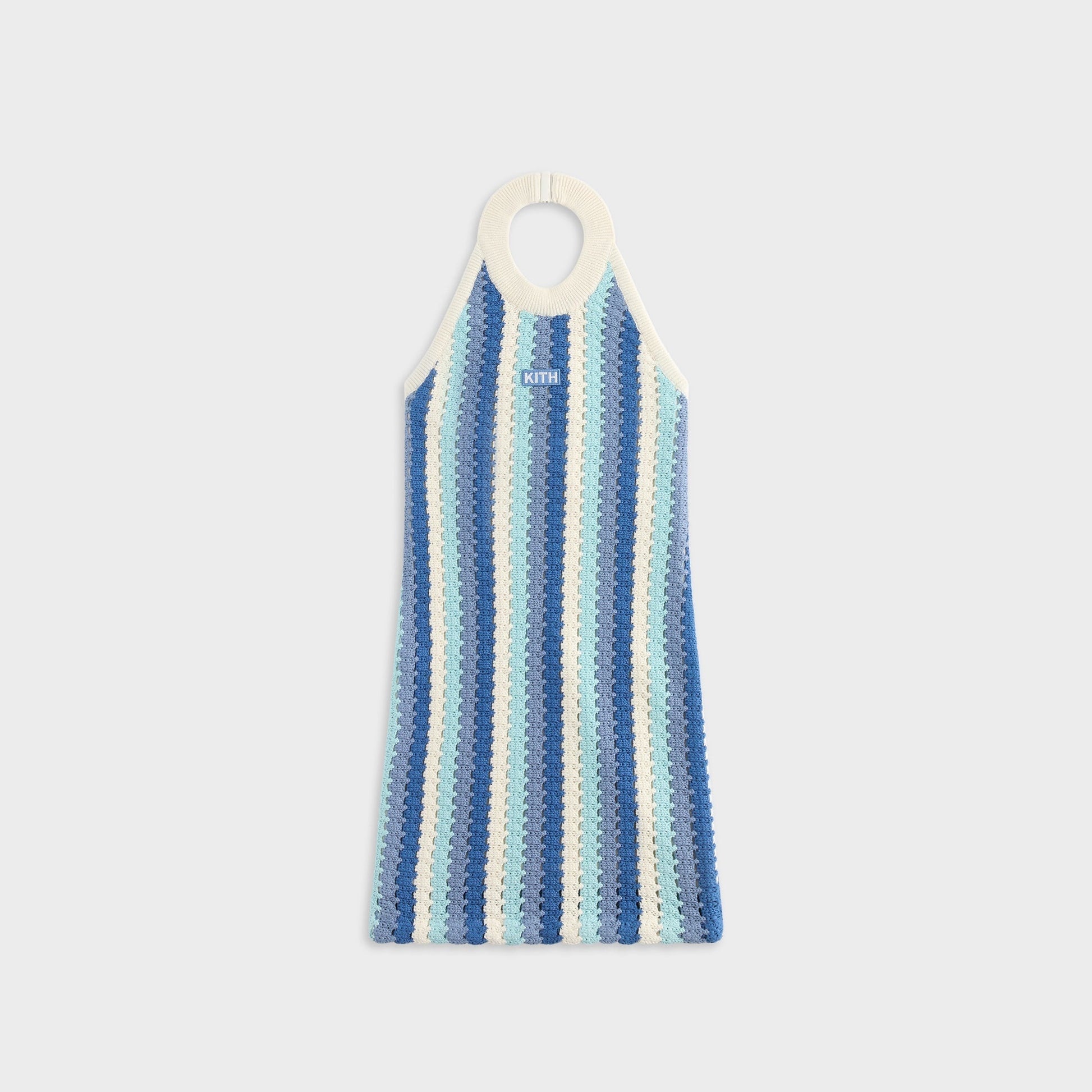 Kids Kith Kith Kids Open Knit Rivera Dress - Blue Skies