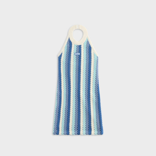 Kids Kith Kith Kids Open Knit Rivera Dress - Blue Skies