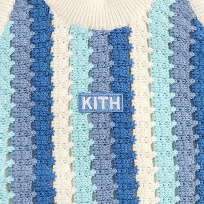 Kids Kith Kith Kids Open Knit Rivera Dress - Blue Skies