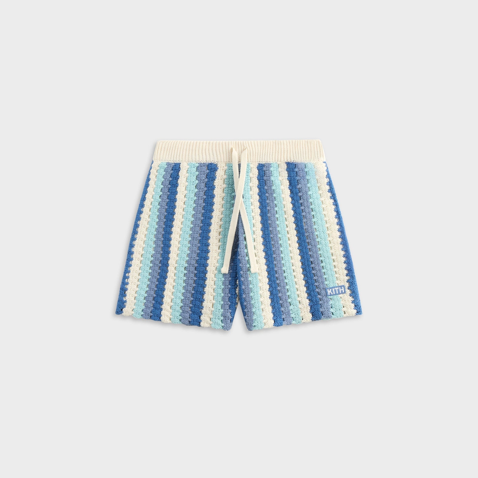 Kids Kith Kith Kids Open Knit Camp Short - Blue Skies