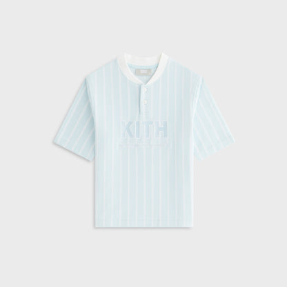 Kids Kith Kith Kids Birdseye Pearson Henley Pullover - Blue Skies