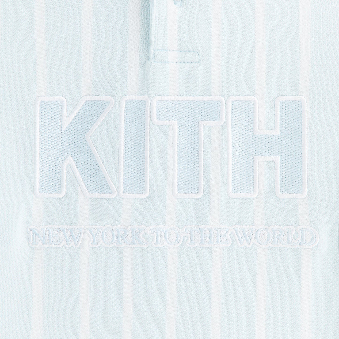 Kids Kith Kith Kids Birdseye Pearson Henley Pullover - Blue Skies