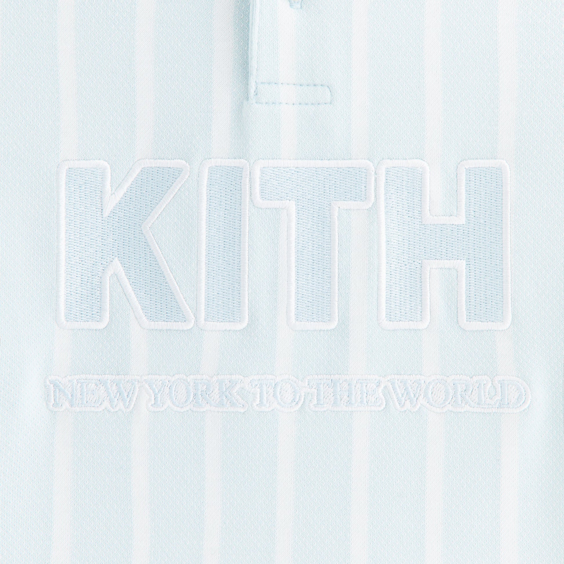Kids Kith Kith Kids Birdseye Pearson Henley Pullover - Blue Skies