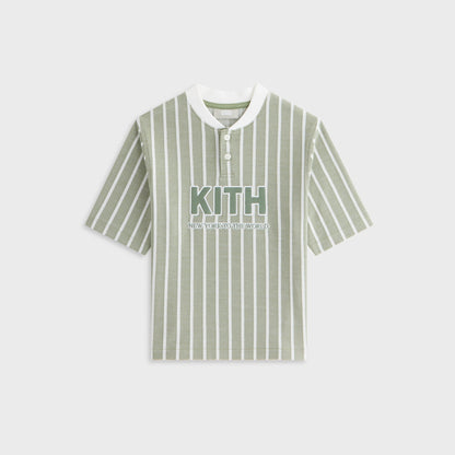 Kids Kith Kith Kids Birdseye Pearson Henley Pullover - Spear