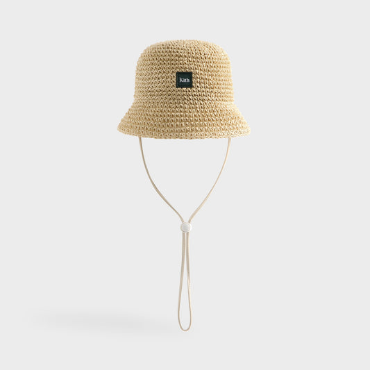 Kids Kith Kith Kids Raffia Boonie Hat - Natural