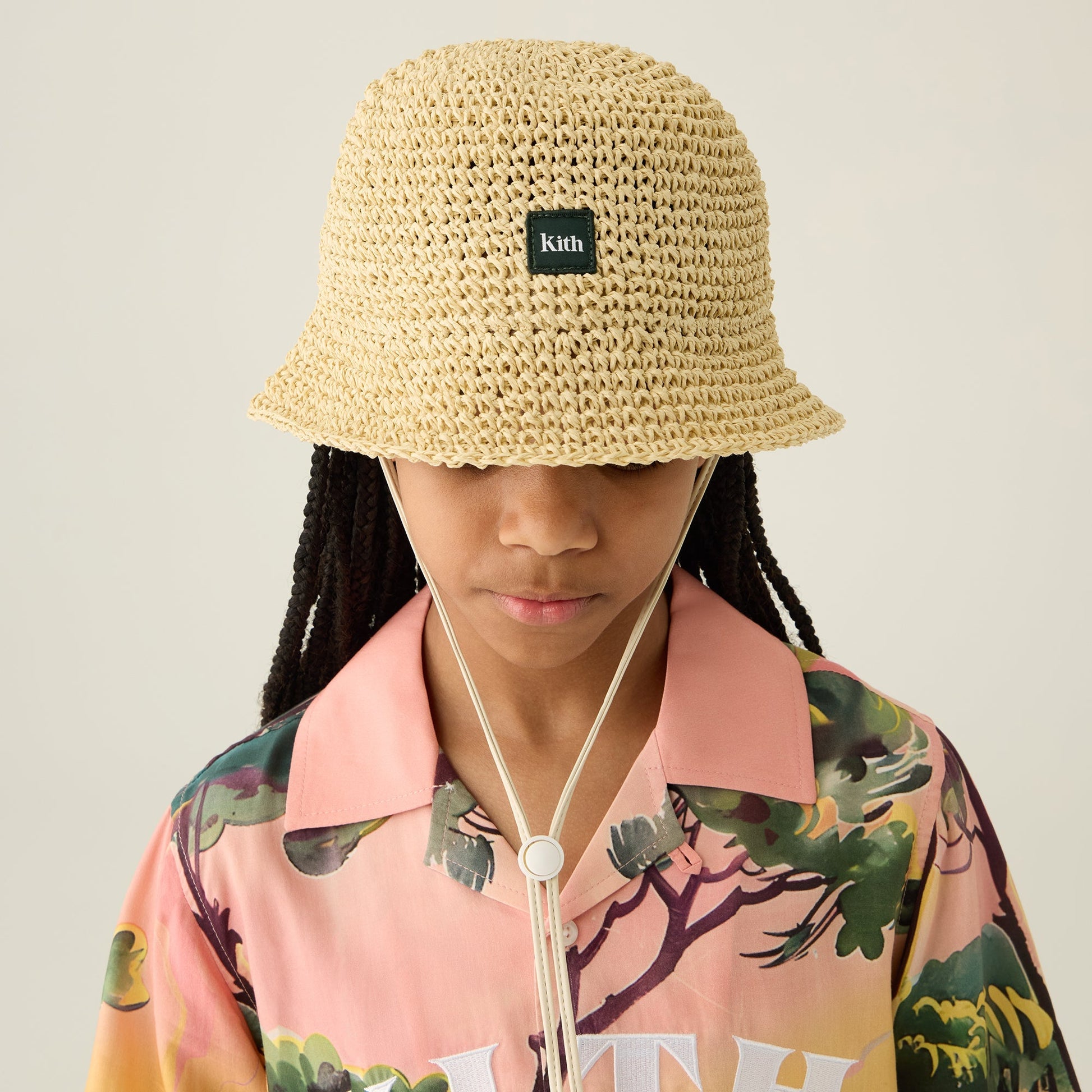 Kids Kith Kith Kids Raffia Boonie Hat - Natural