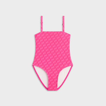 Kids Kith Kith Kids Monogram Audrey One-Piece Swim Suit - Zinnia