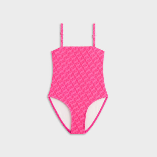 Kids Kith Kith Kids Monogram Audrey One-Piece Swim Suit - Zinnia