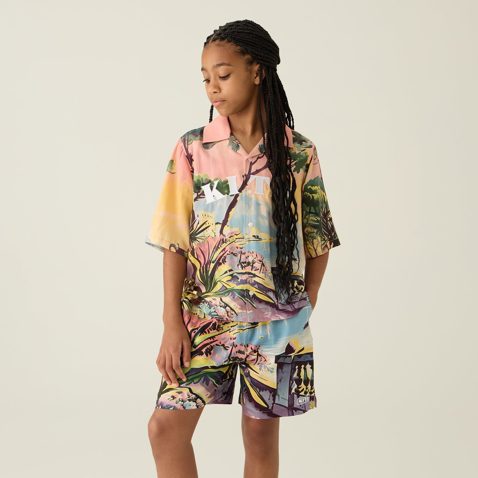 Kids Kith Kith Kids Scenic Villa Thompson Camp Shirt - Multi