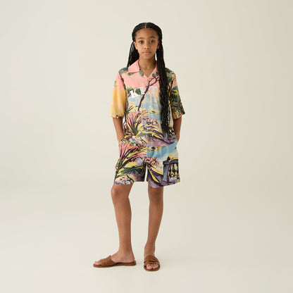 Kids Kith Kith Kids Scenic Villa Thompson Camp Shirt - Multi