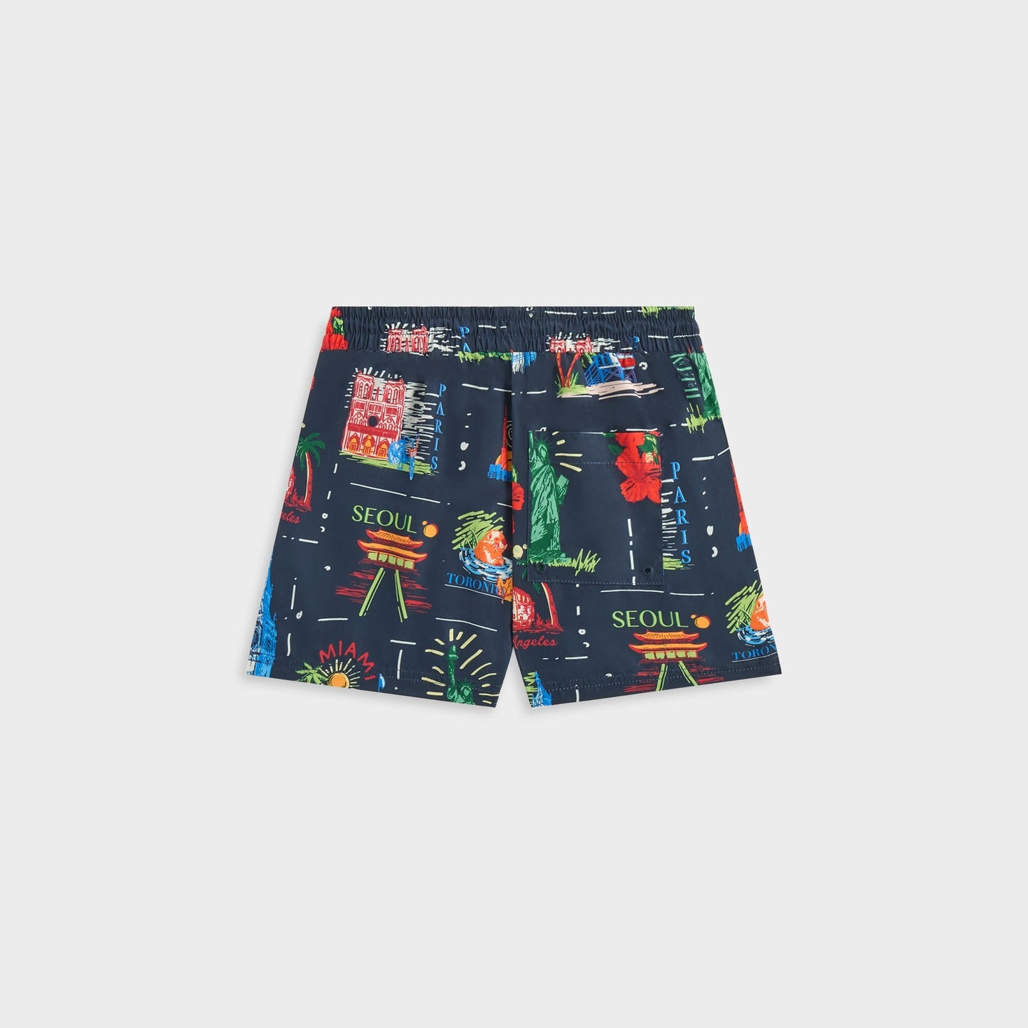 Kids Kith Kith Kids Souvenir Stamp Thompson Camp Short - Nocturnal