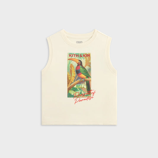 Kids Kith Kith Kids Pursuit of Paradise Muscle Tank - Sandrift