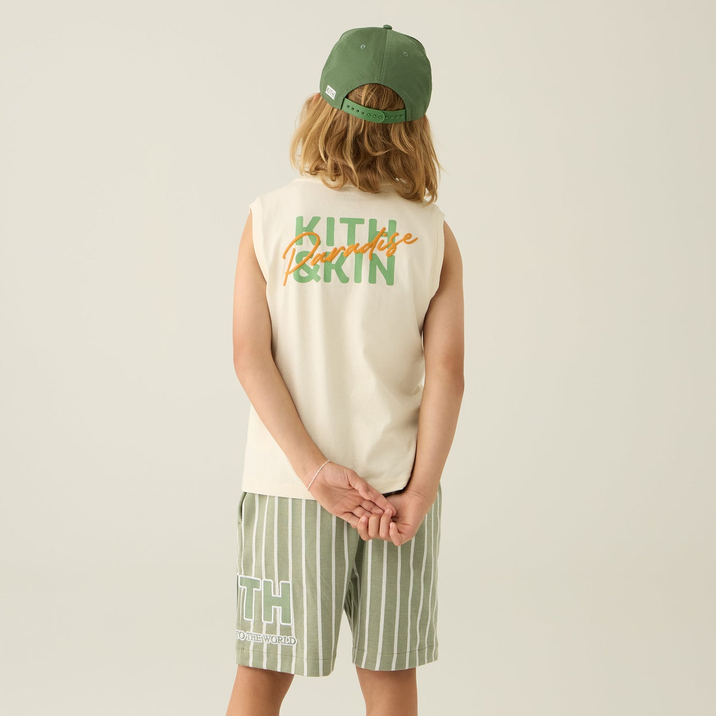 Kids Kith Kith Kids Pursuit of Paradise Muscle Tank - Sandrift
