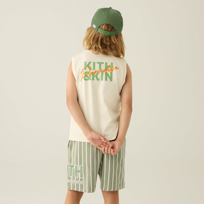 Kids Kith Kith Kids Pursuit of Paradise Muscle Tank - Sandrift
