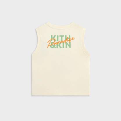 Kids Kith Kith Kids Pursuit of Paradise Muscle Tank - Sandrift