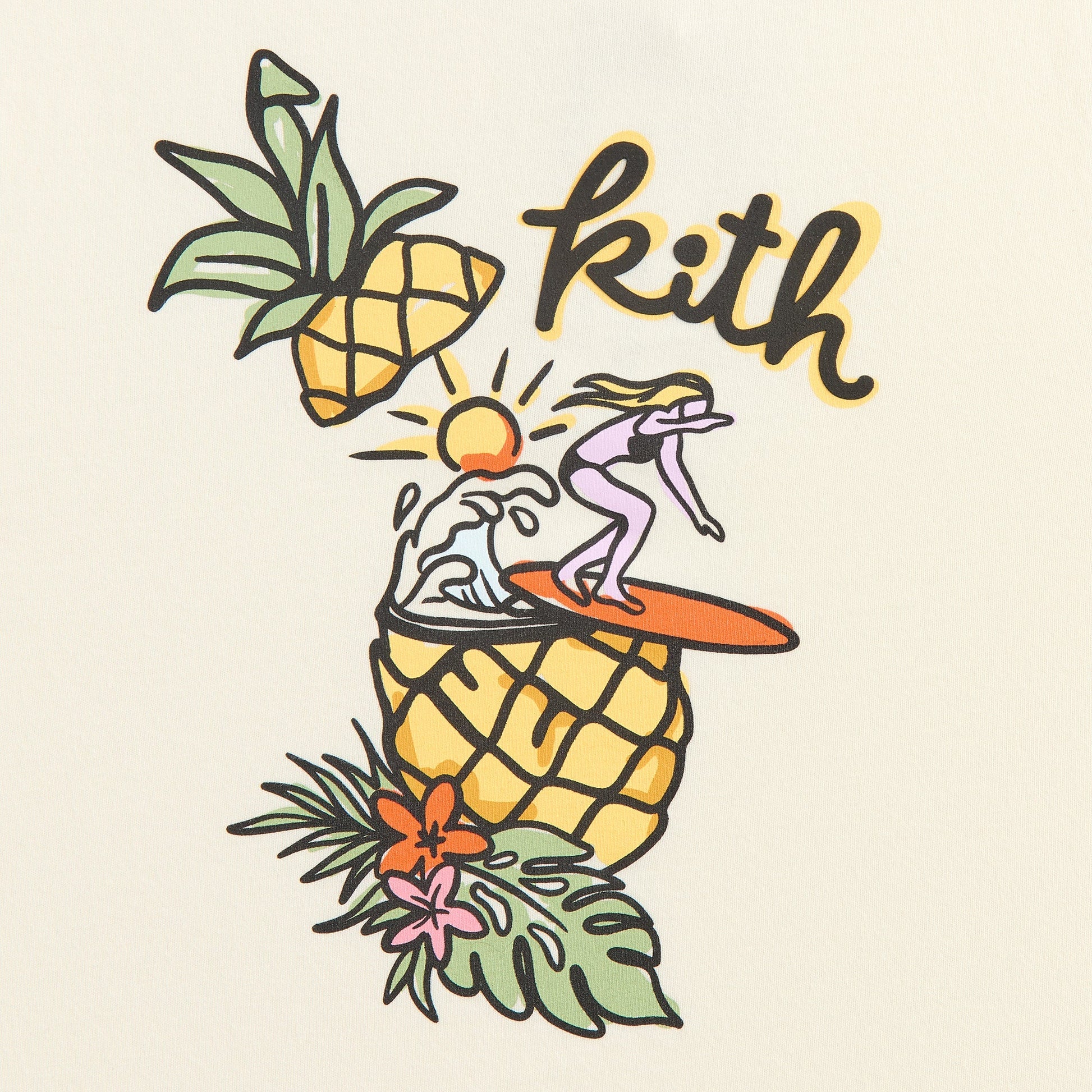 Kids Kith Kith Kids Pineapple Surfer Muscle Tank - Silk
