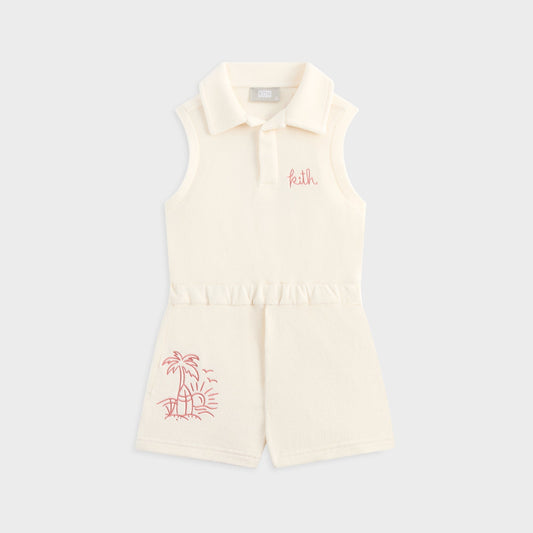 Kids Kith Kith Kids Novelty Terry Romper - Sandrift