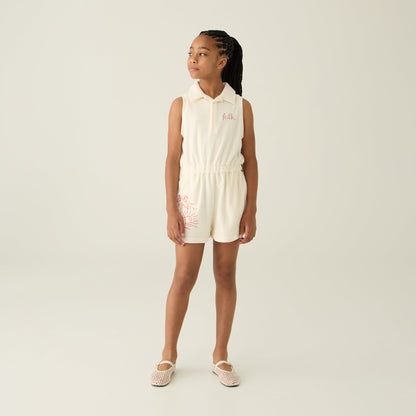 Kids Kith Kith Kids Novelty Terry Romper - Sandrift