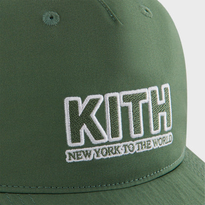 Kids Kith Kith Kids Wrinkle Nylon Snapback Hat - Spear