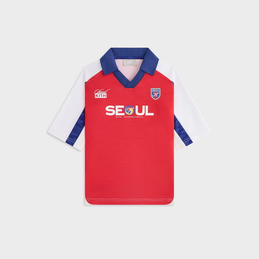 Kids Kith Kith Kids Seoul Soccer Top - Cherry Bomb