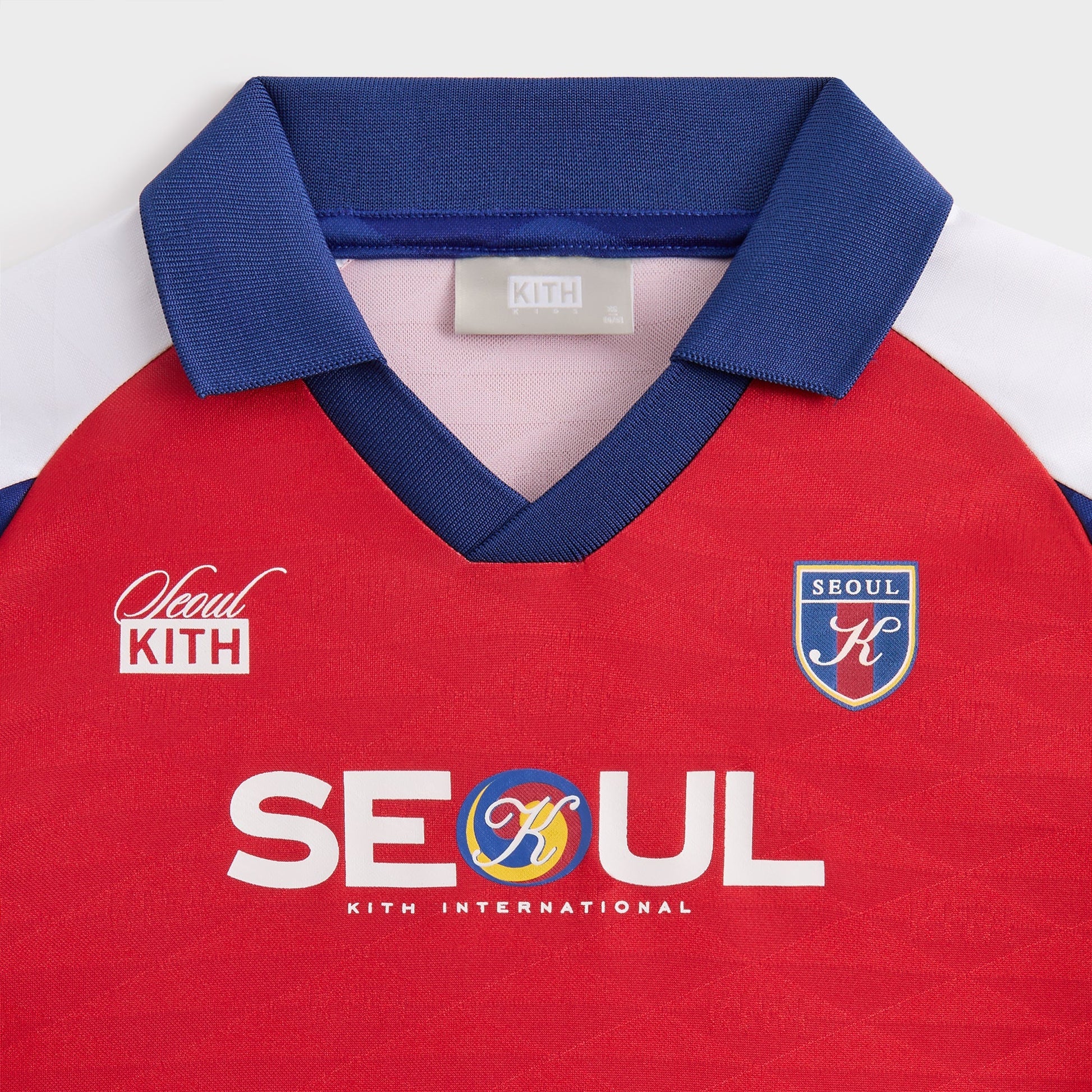 Kids Kith Kith Kids Seoul Soccer Top - Cherry Bomb
