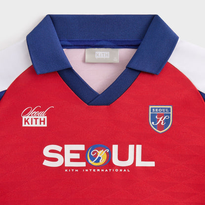 Kids Kith Kith Kids Seoul Soccer Top - Cherry Bomb