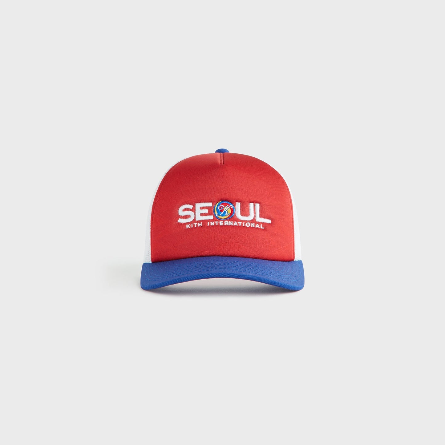 Kids Kith Kith Kids Seoul Regional Trucker Hat - Cherry Bomb